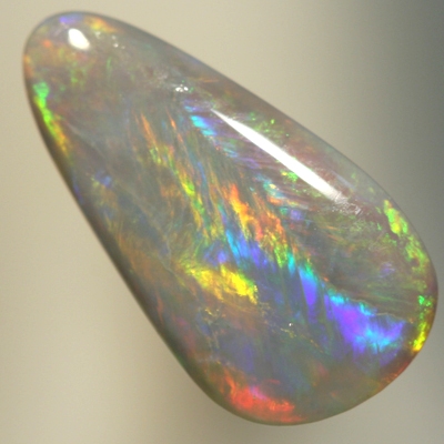 SOLID SEMI BLACK OPAL Burning colour, orange and green to purple and blue